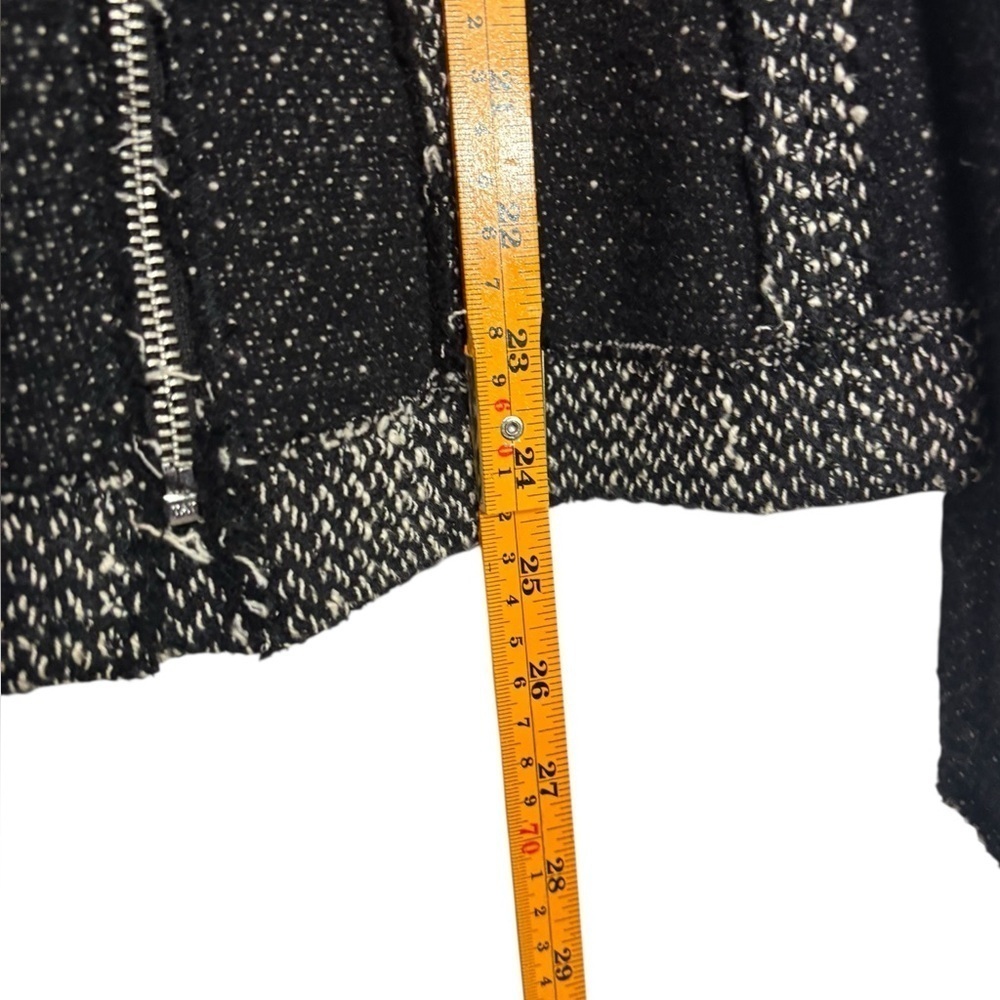 Rebecca Taylor Academia Business Structured Tweed Distressed Raw Hem Blazer 8 - Picture 11 of 15